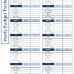 Budget Printable Template Calendar Printables