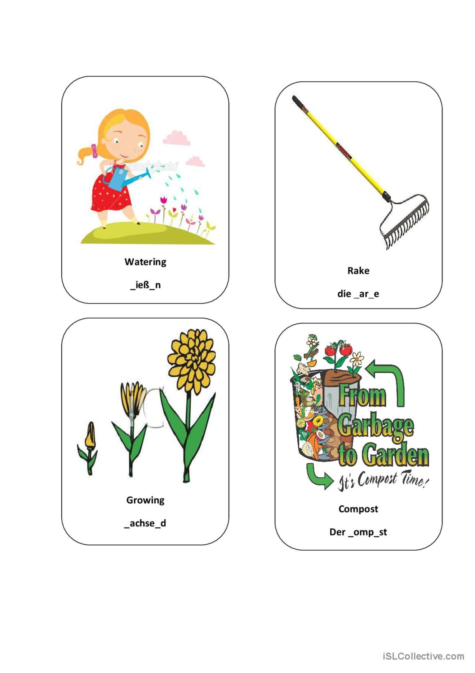  bung G rtnern Gardening English ESL Worksheets Pdf Doc