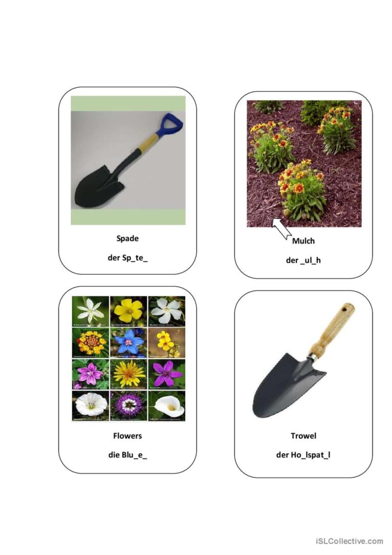gardening esl worksheets