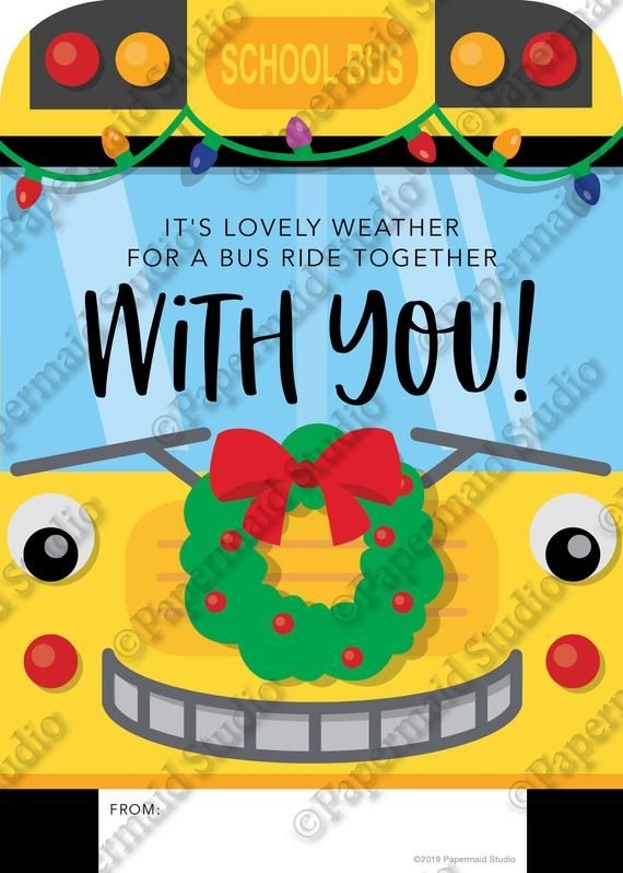 Bus Driver Thank You Card Free Printable Printable Template Calendar