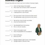 Business English Worksheets 15 Worksheets