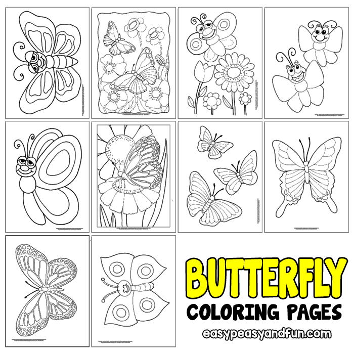 Butterfly Coloring Pages Free Printable From Cute To Realistic 