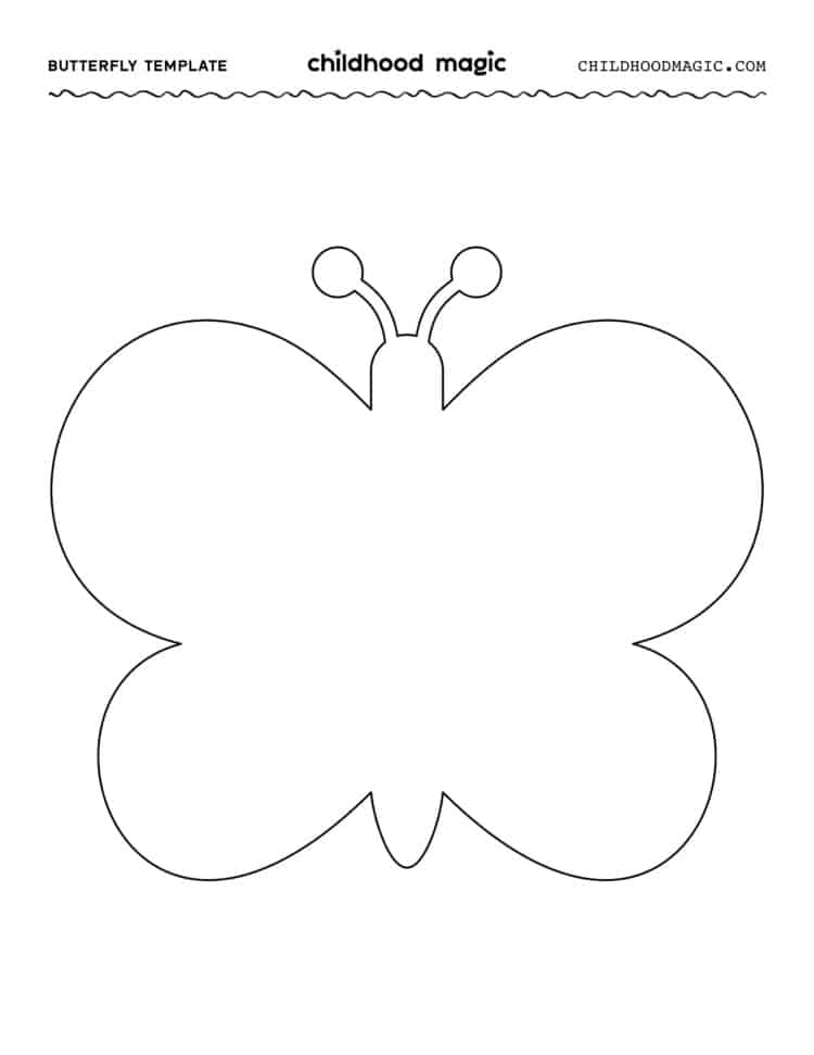 Butterfly Template Childhood Magic