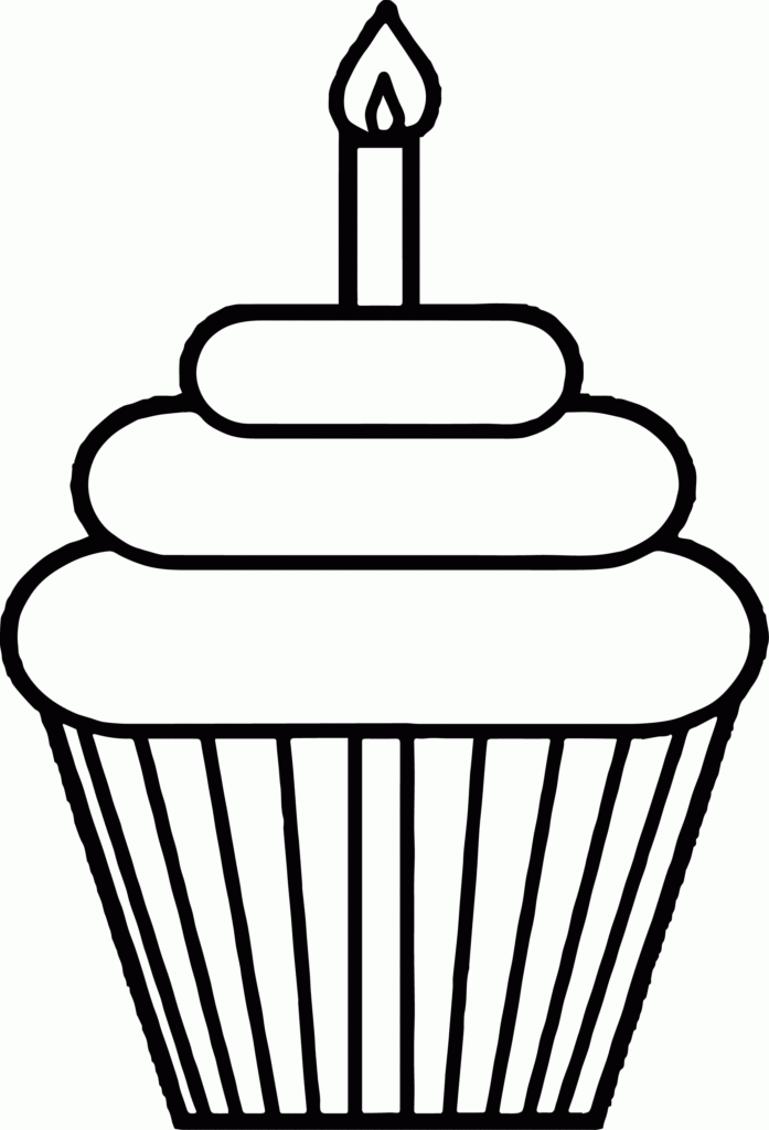 Cake Coloring Page Coloring Home