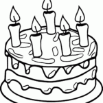 Cake Coloring Page Coloring Home