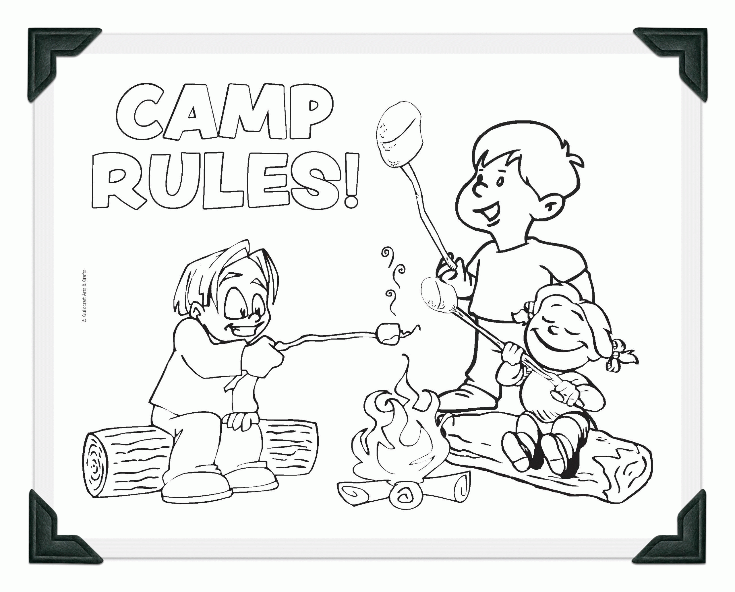 Camping Coloring Pages Free Coloring Home