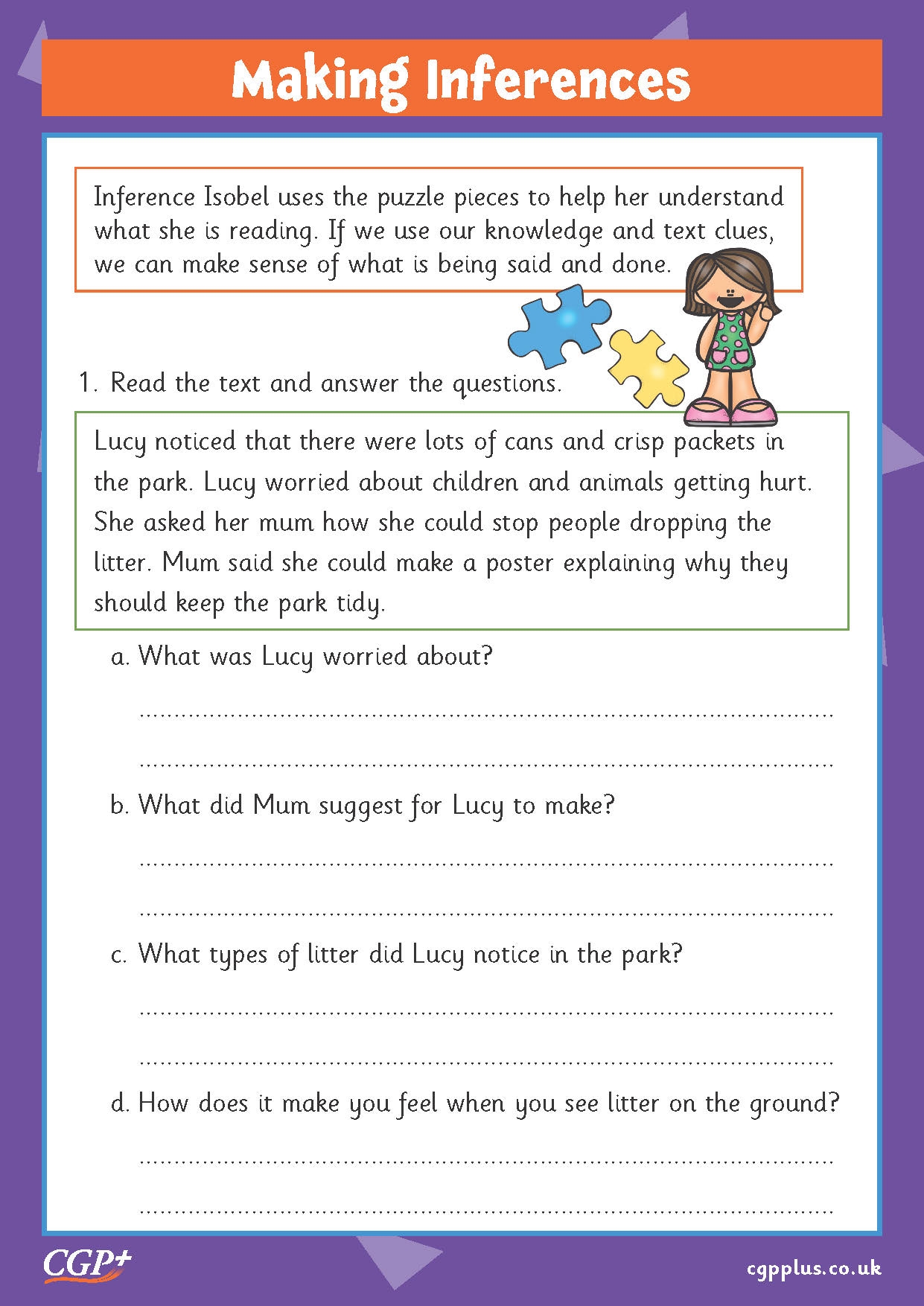 Can You Make An Inference Worksheet Education Worksheets Library