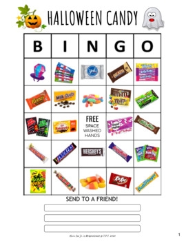 free printable candy bingo cards