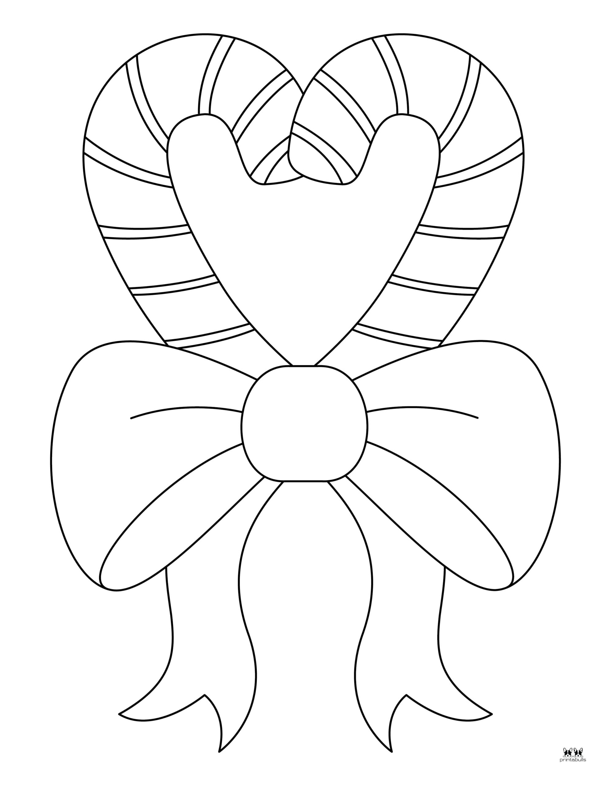 Candy Cane Coloring Pages Templates 35 Pages Printabulls