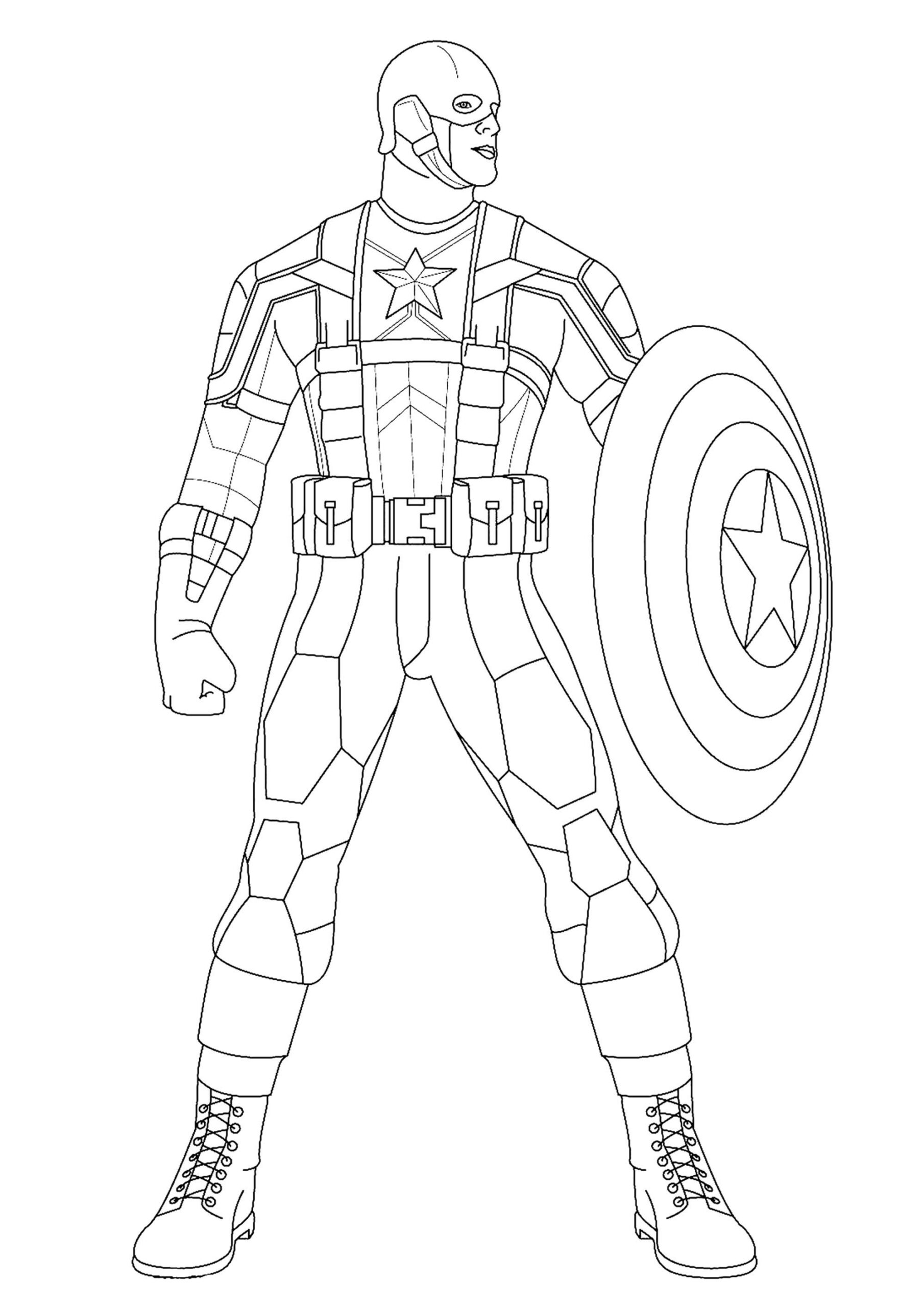 Captain America Coloring Pages
