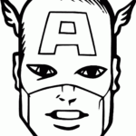 Captain America Face Coloring Pages Coloring Home