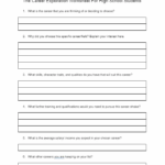 Career Exploration Worksheet For High School Students HappierTHERAPY