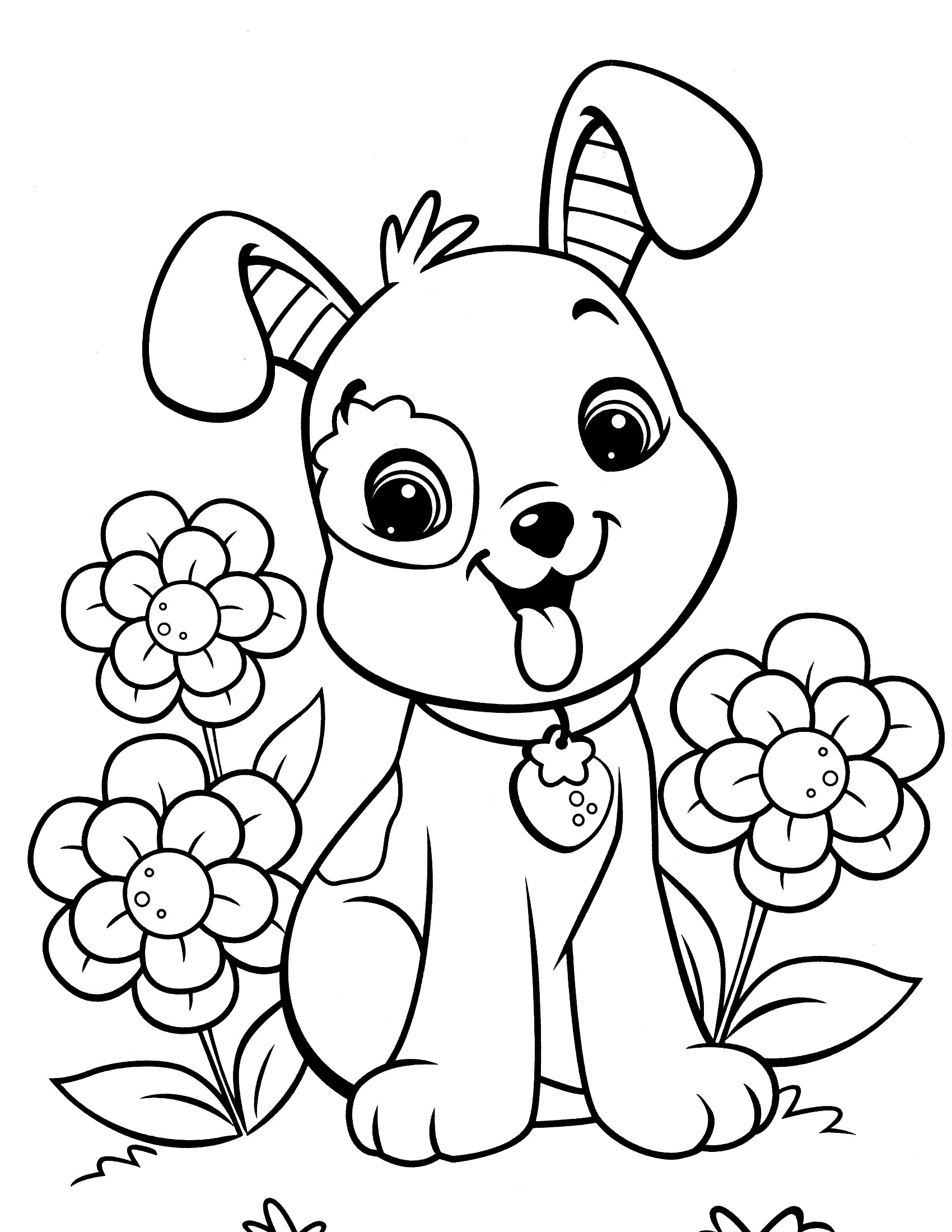 Cartoon Puppy Coloring Pages At GetColorings Free Printable 