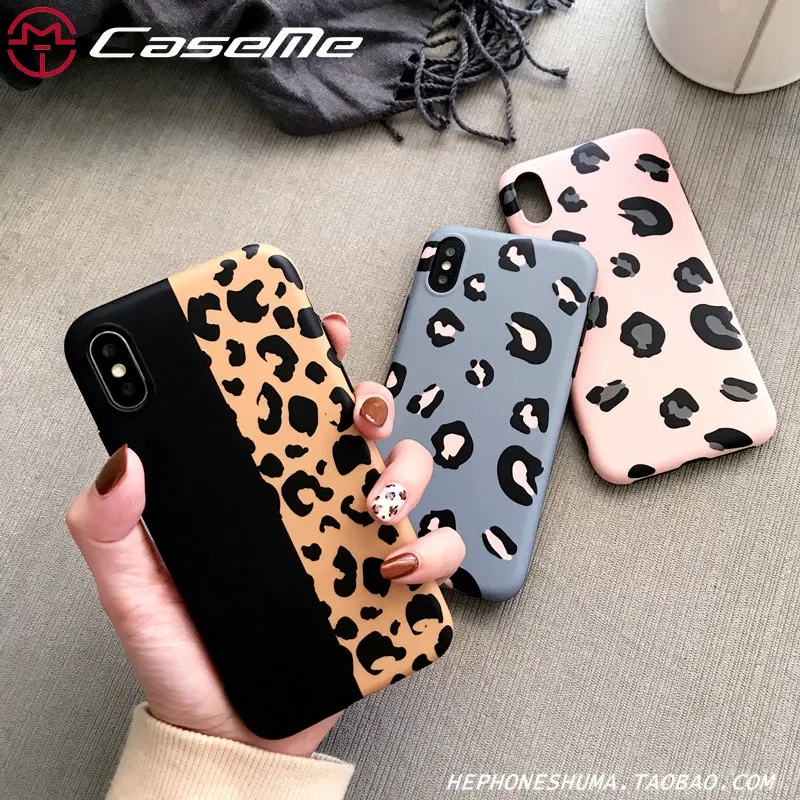 CaseMe Fashion Leopard Print Phone Case For IPhone XS Max XR Leopard 3D 