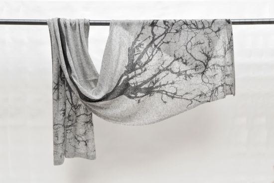 Cashmere Scarf With Tree Print Serenity Fair