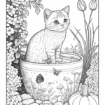 Cat Coloring Pages For Kids Adults World Of Printables