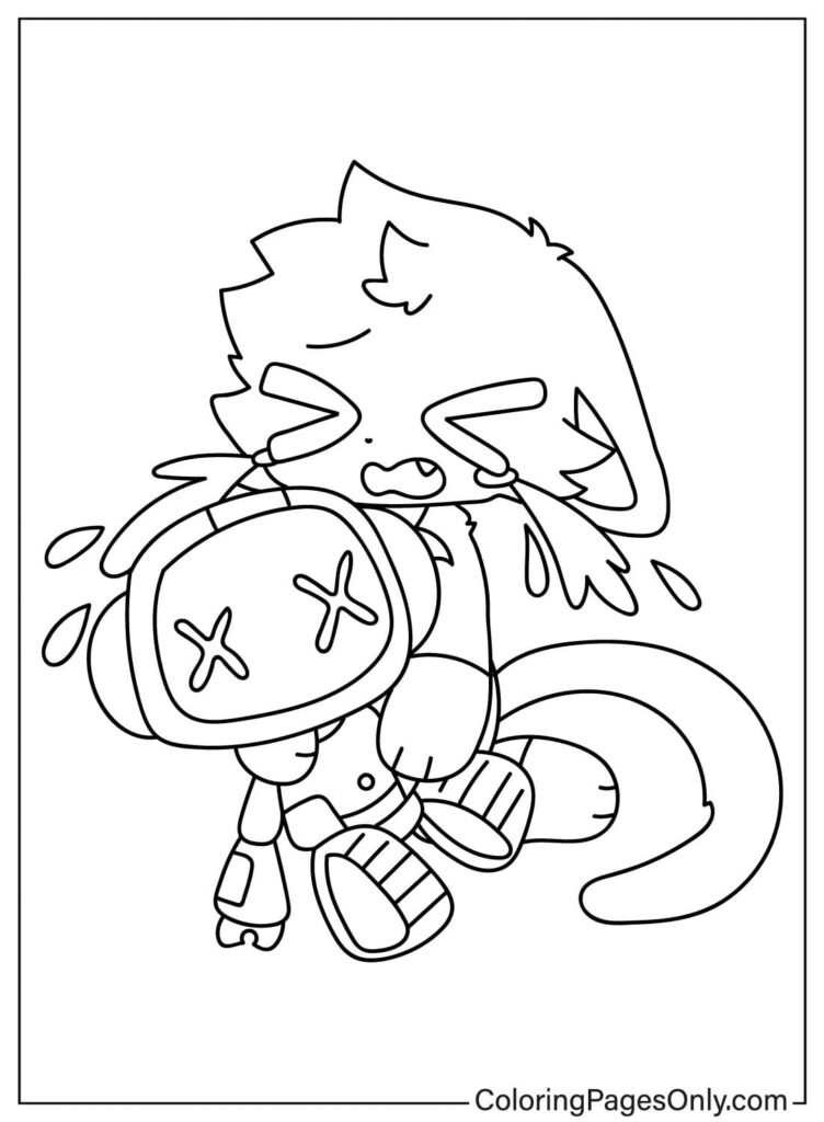 CatNap Coloring Page Free Printable Coloring Pages