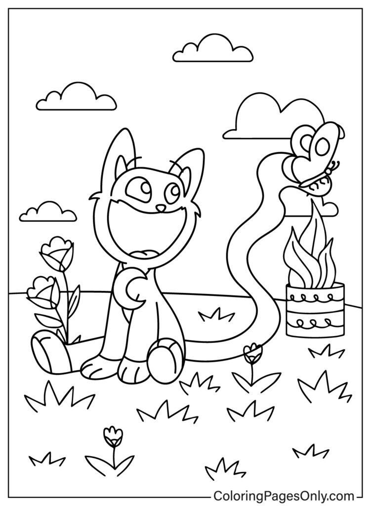CatNap Coloring Pages Coloring Nation