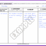 CBT Therapy Worksheet Anxiety HappierTHERAPY Worksheets Library