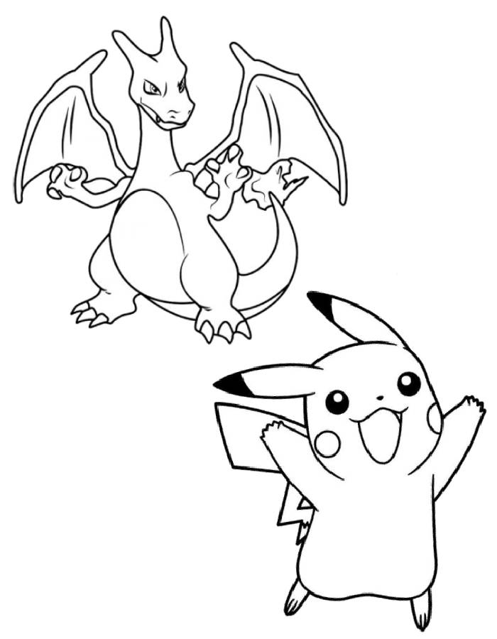 Charizard Coloring Pages Free Printable PDF 