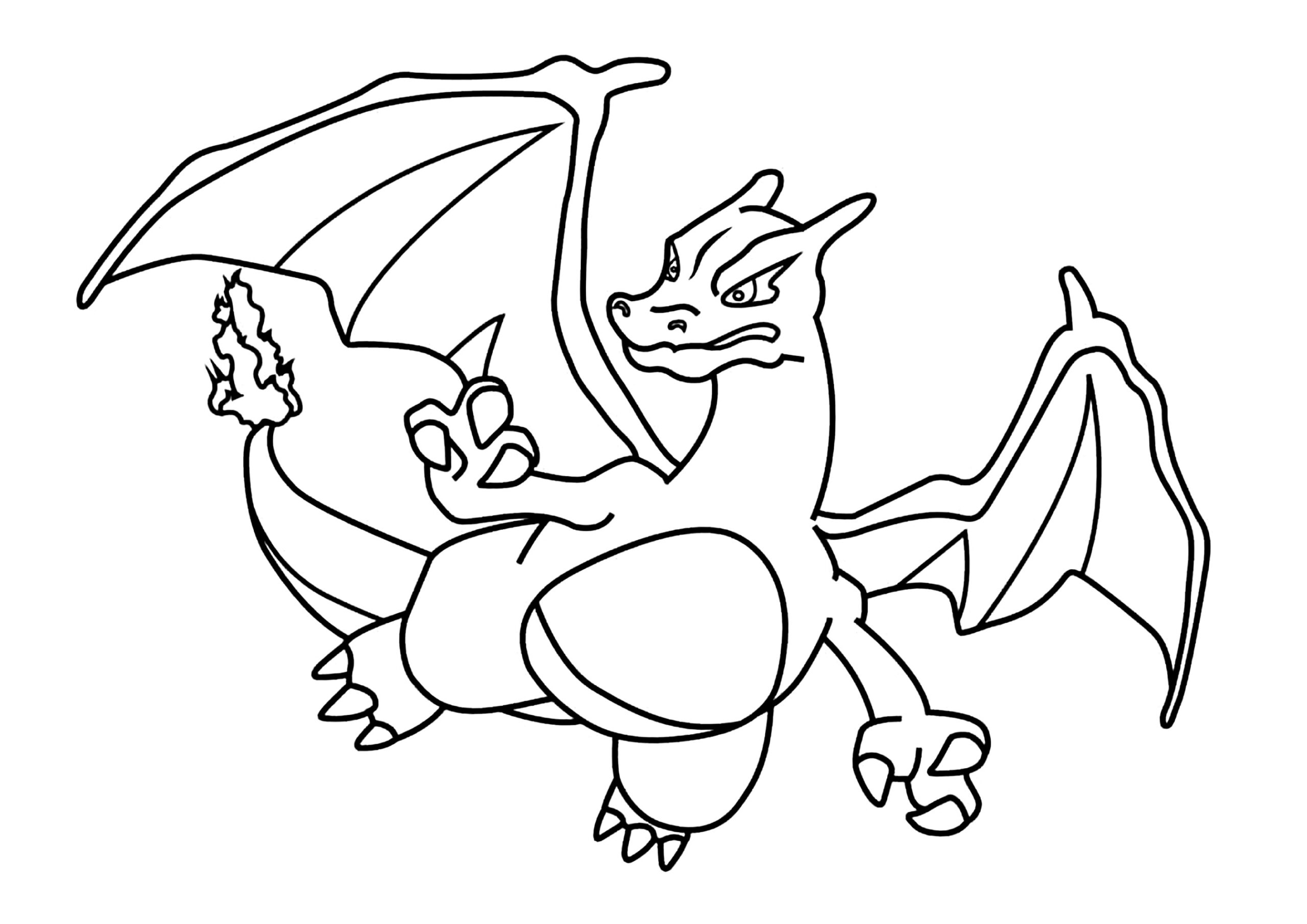 Charizard Flying All Pokemon Coloring Pages Kids Coloring Pages