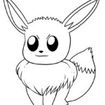 Cheerful Eevee Pokemon Coloring Page Anime Coloring Pages