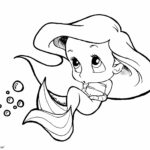Chibi Ariel Coloring Page