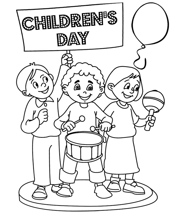 Children 39 s Day Coloring Page