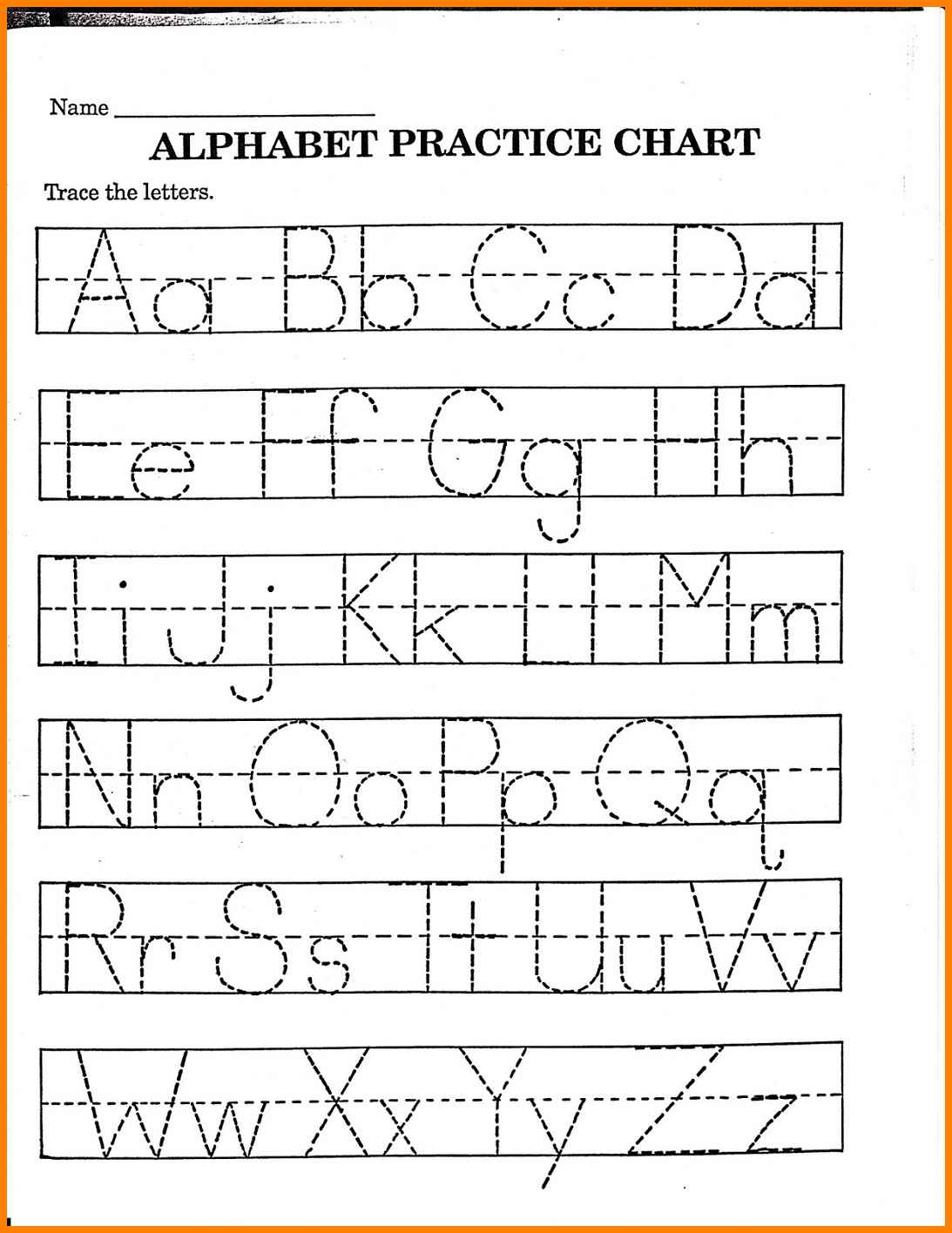 Childrens Printable Alphabet Worksheets Printable Worksheets