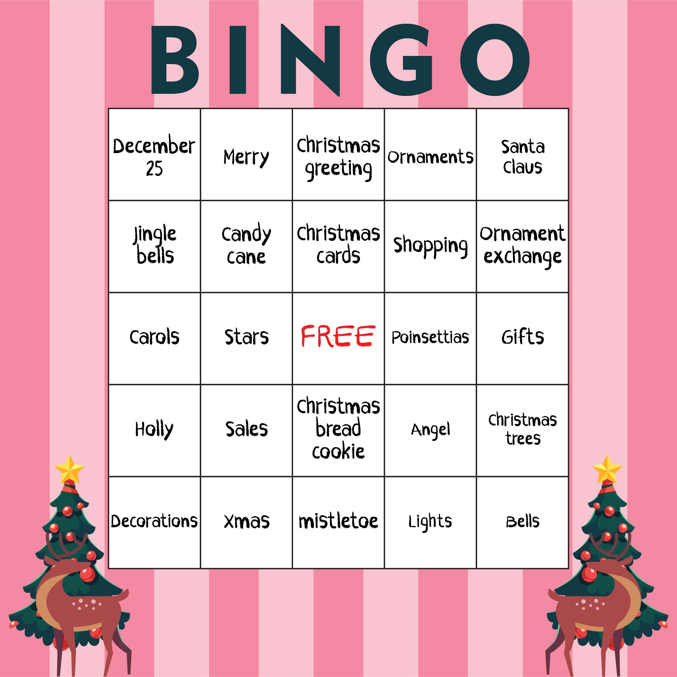 Christian Christmas Bingo Cards 12 Free PDF Printables Printablee