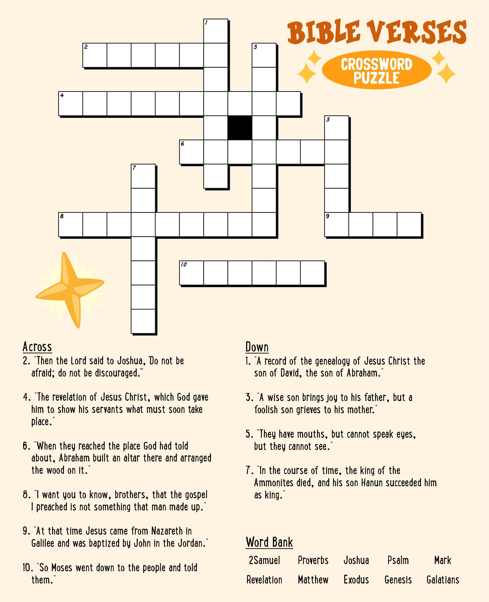 crossword printable puzzles
