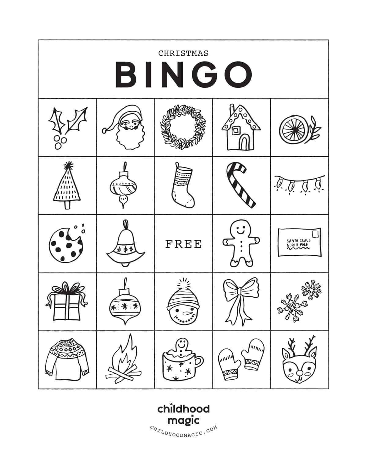 free printable christmas bingo cards for kids