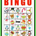 Christmas Bingo Sheets Printable Bingo Christmas Printable Card Cards