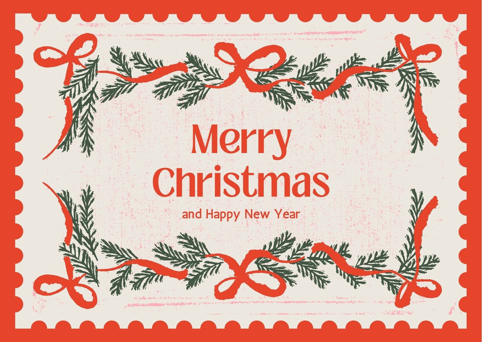 Christmas Card Template Printable FREE Printable A Z