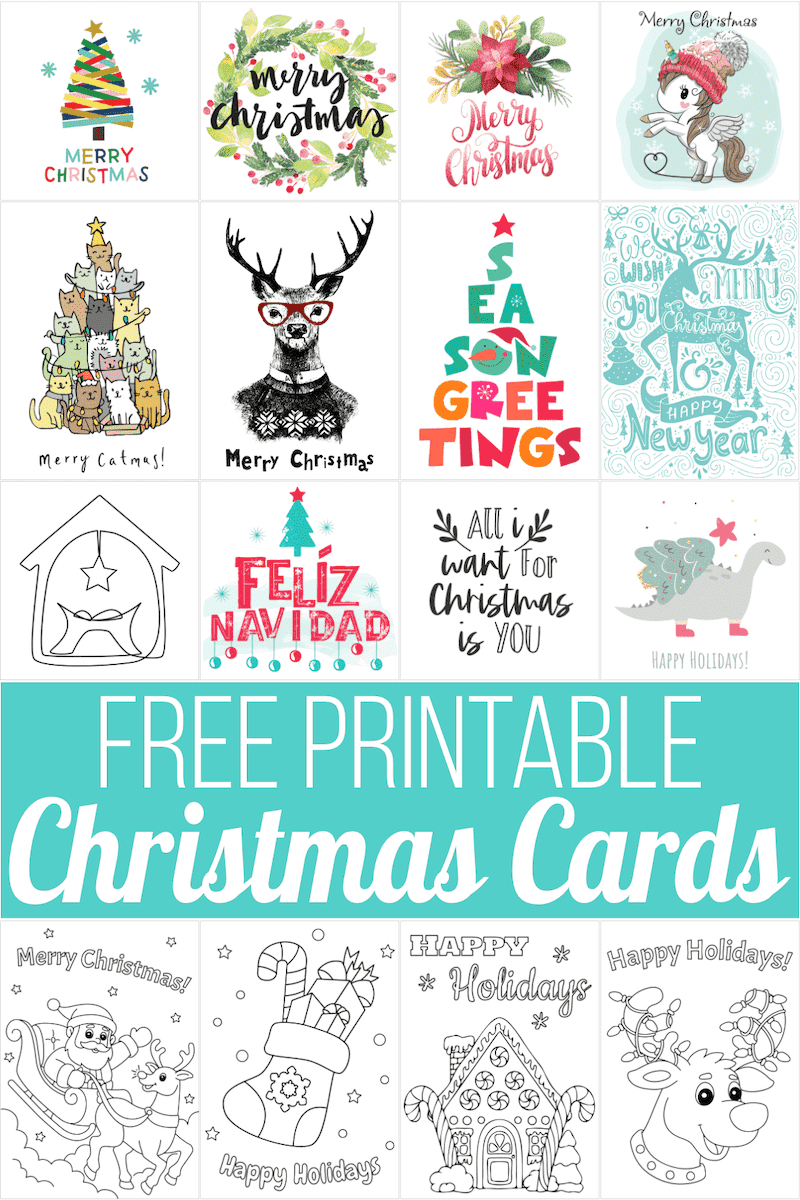 Christmas Cards Free Printable FREE Printable A Z