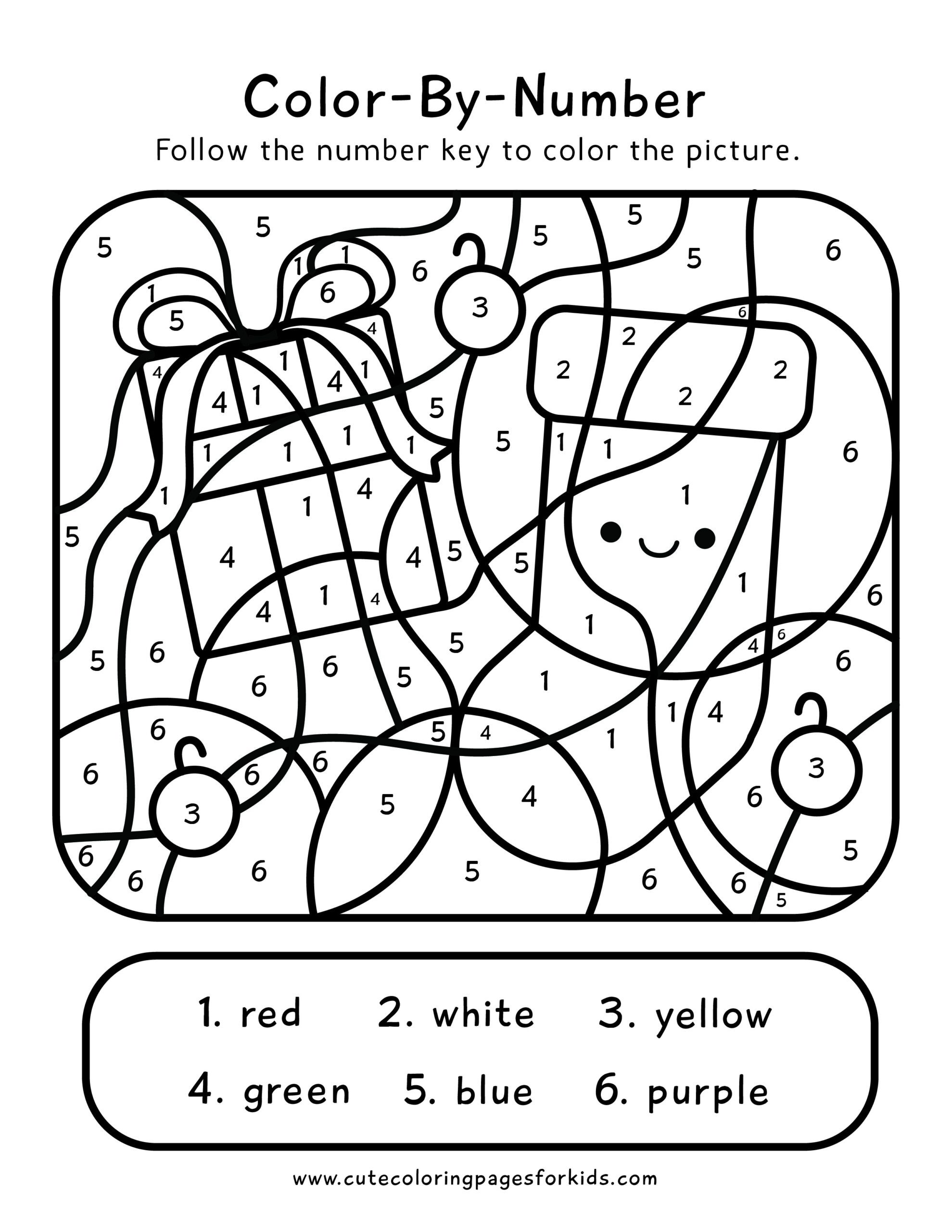 Christmas Color By Number 2 Free Printable PDFs Cute Coloring Pages 