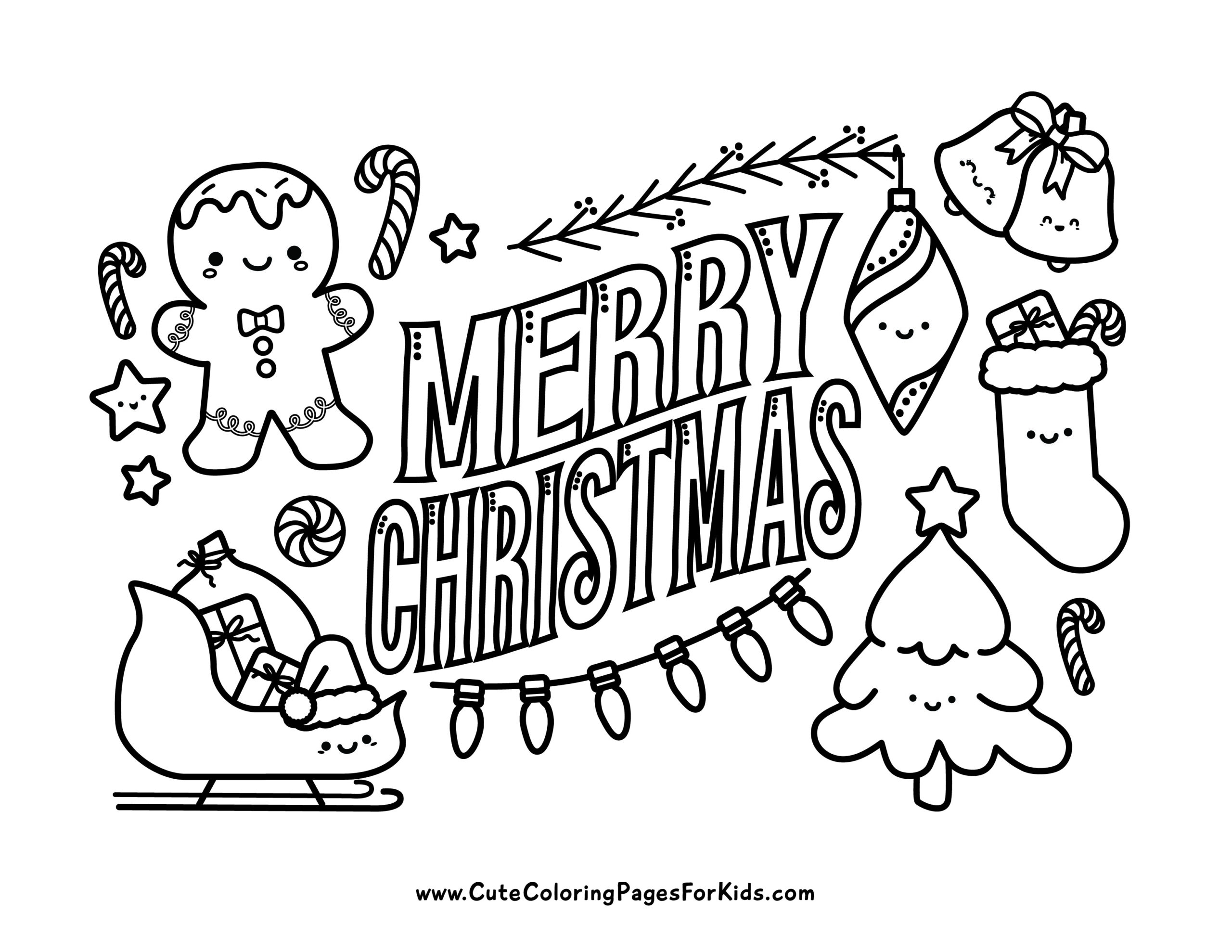 christmas coloring pages free printable