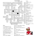 Christmas Crossword Puzzles Printable Free Sally Crossword Puzzles