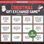 Christmas Gift Exchange Game Printable Christmas Game White