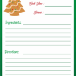 Christmas Recipe Card Template 13 Free PDF Printables Printablee