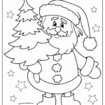 Christmas Santa Claus Coloring Page Free Printable Coloring Pages