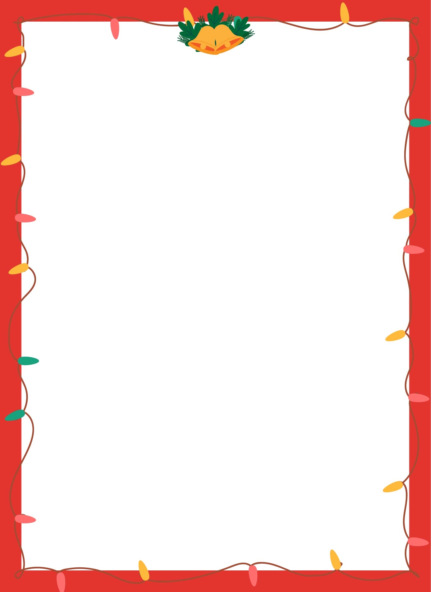 Christmas Stationary Borders 15 Free PDF Printables Printablee