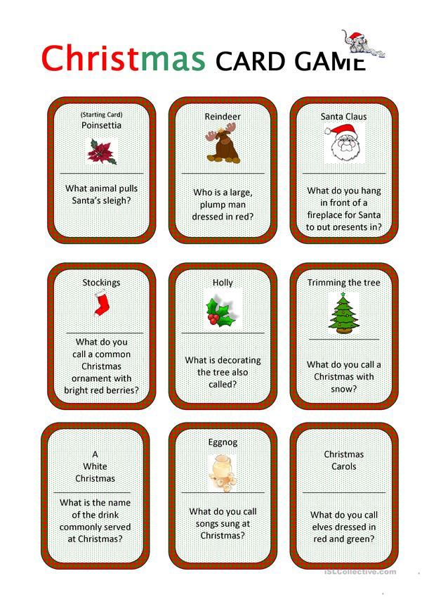 Christmas Taboo Game 116 Cards Printable Christmas Taboo Artofit