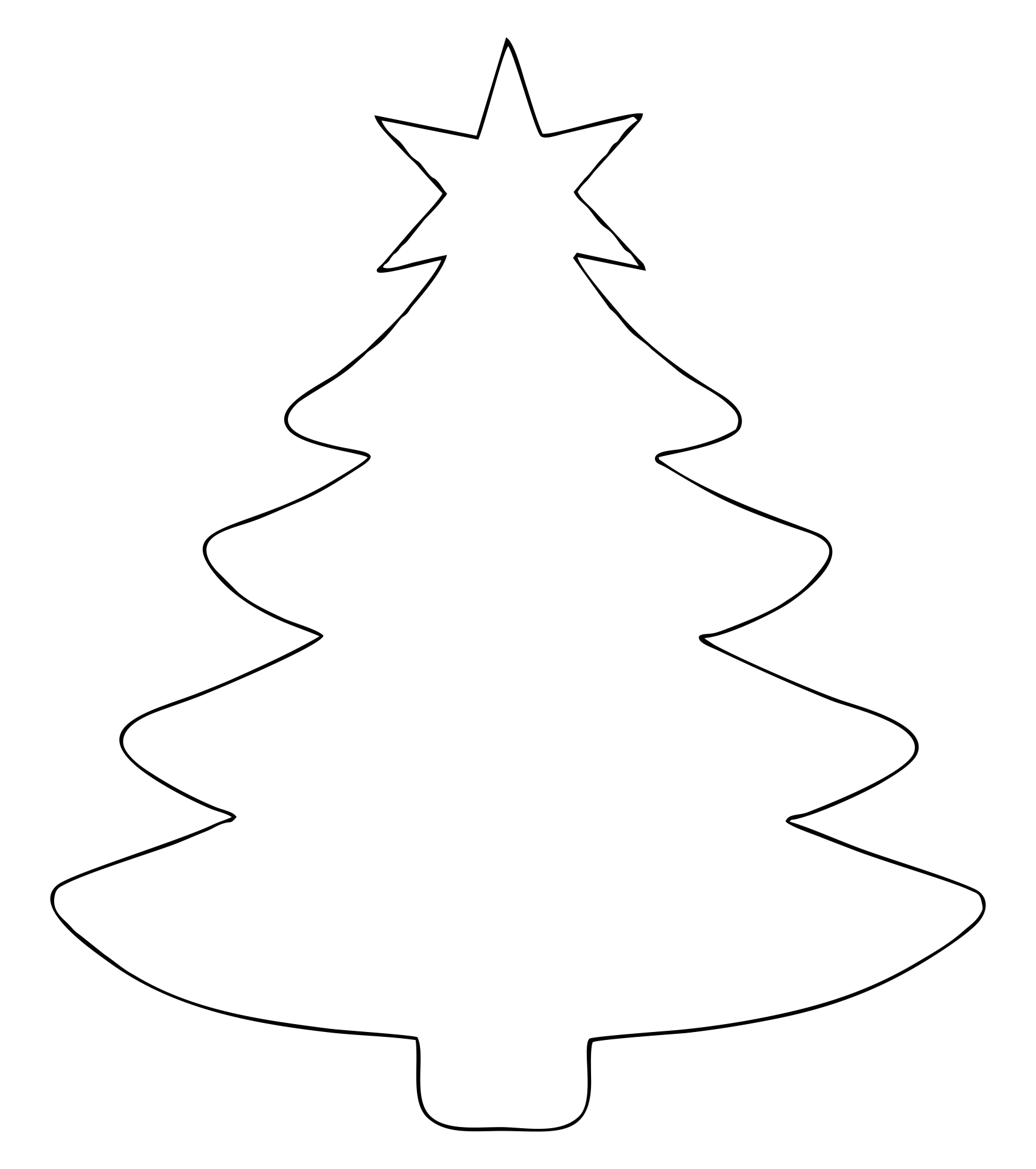 Christmas Tree Cut Out 15 Free PDF Printables Printablee