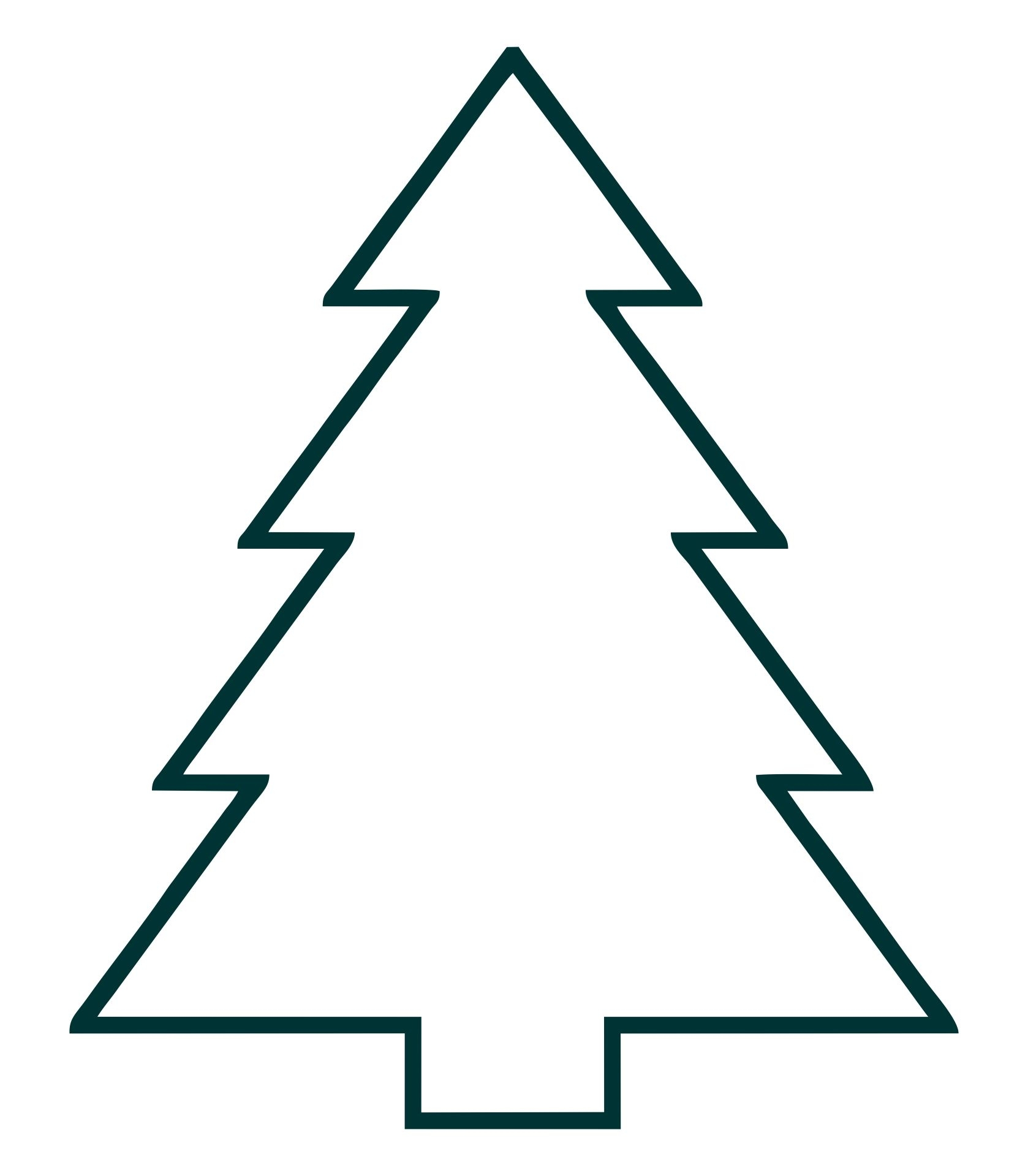 Christmas Tree Cut Out Printable Pdf Printable Free Templates
