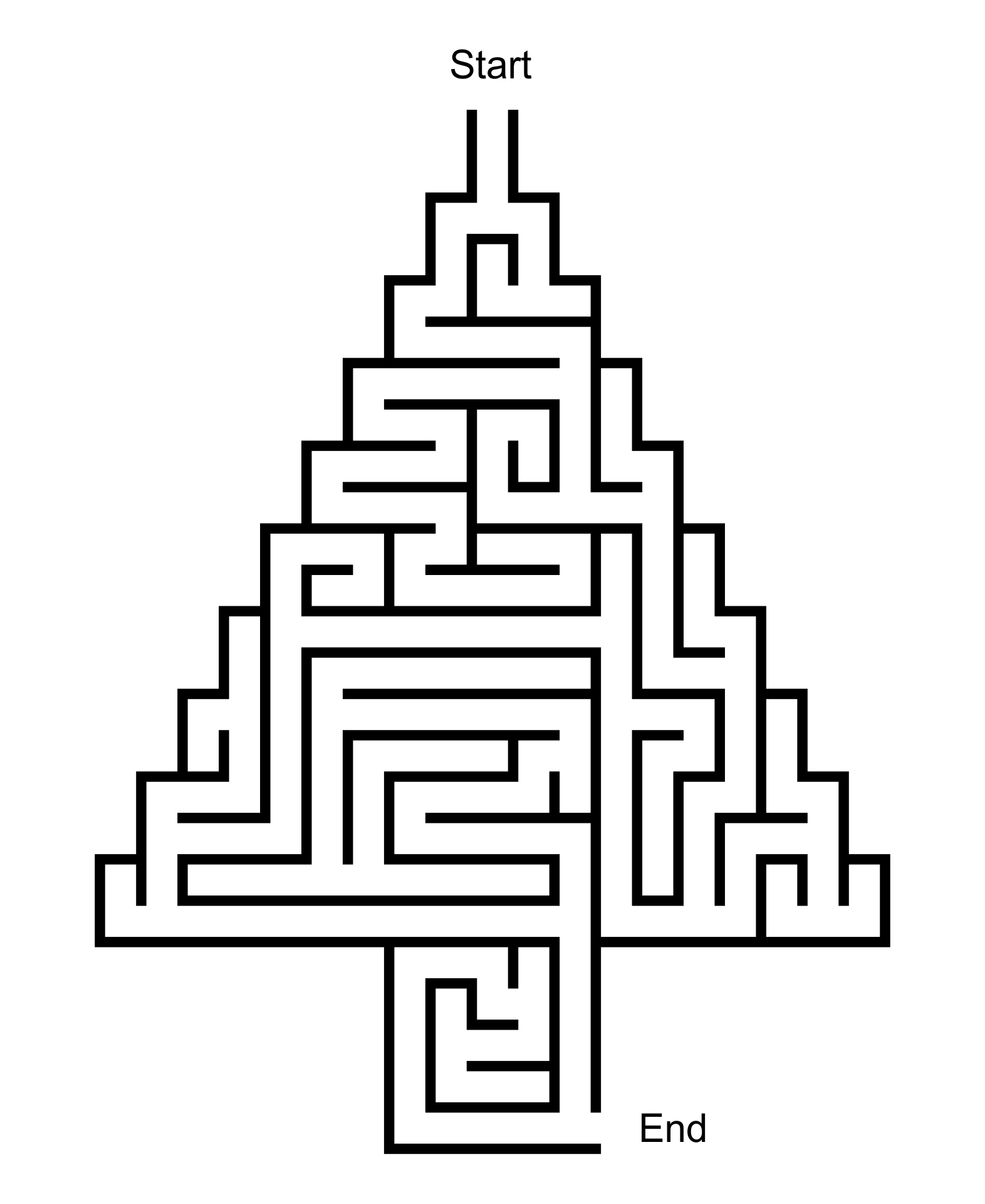 tree maze printable