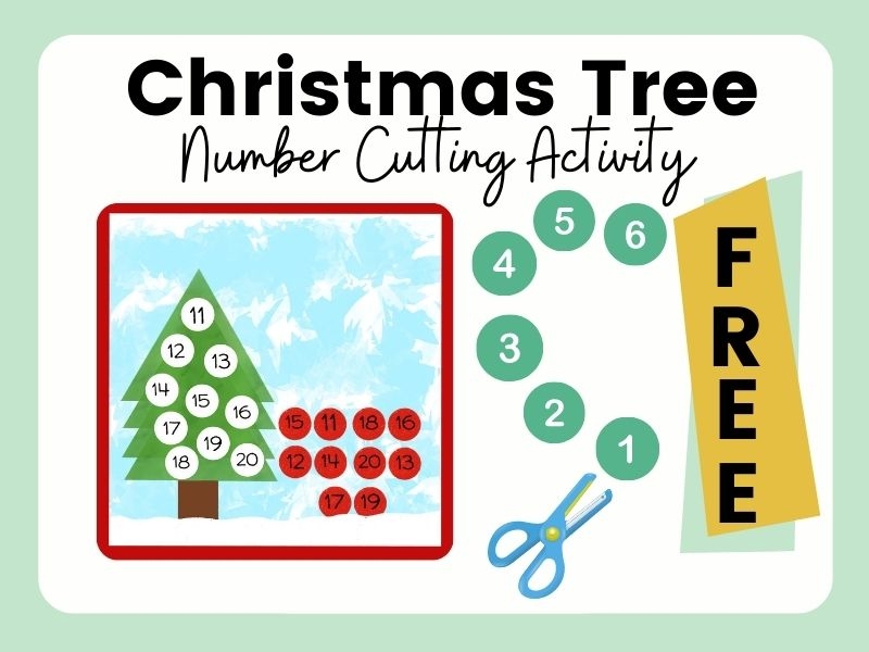 christmas tree numbers printable