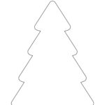Christmas Tree Outline Childhood Magic
