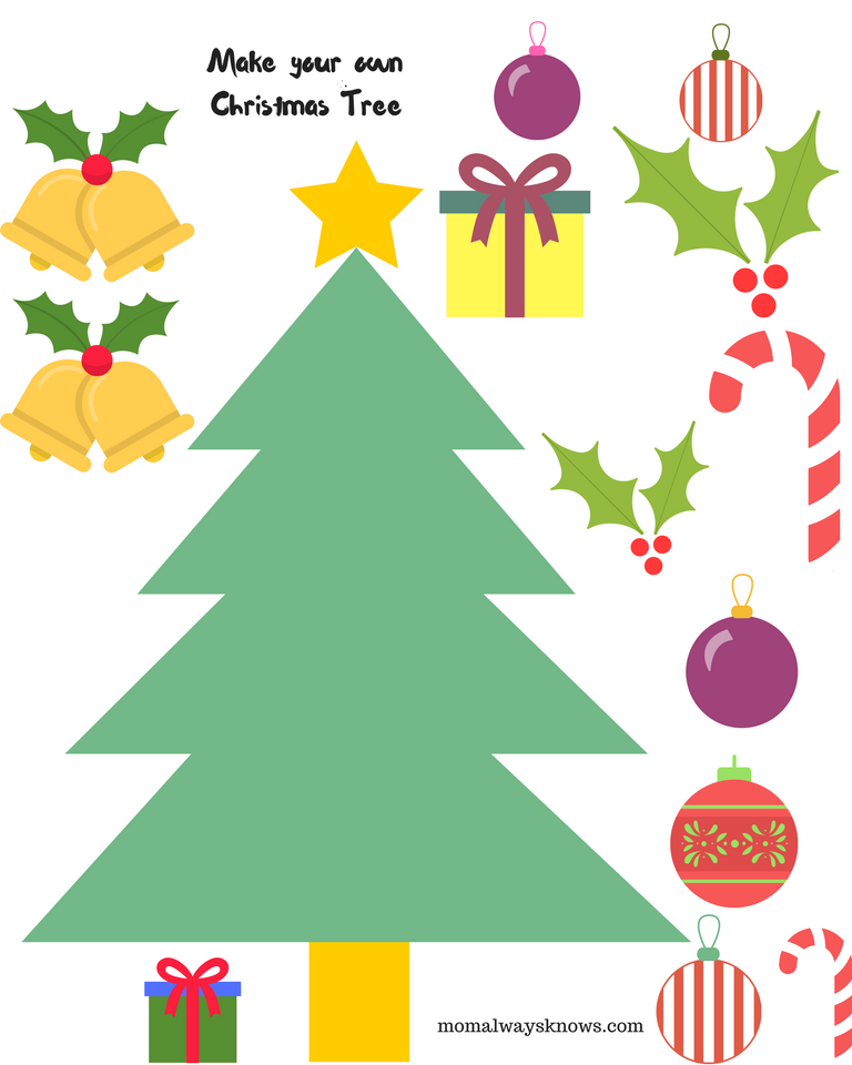 Christmas Tree Print Out Make Your Own Christmas Tree Mom Always Knows