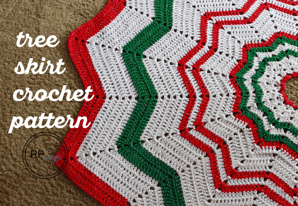 Christmas Tree Skirt Crochet Pattern Easy Crochet Patterns